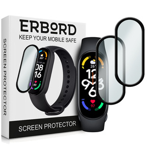 2x Гибридное стекло ERBORD для Xiaomi Mi Band 6