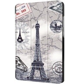 Etui Tri-Fold Stand Cover Huawei MediaPad T3 7.0 - Eiffel Tower and Map