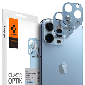 Spigen OPTIK.TR - Защитное стекло на камеру для iPhone 13 Pro / 13 Pro Max, Blue