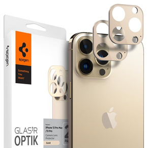 Spigen OPTIK.TR - Защитное стекло на камеру для iPhone 13 Pro / 13 Pro Max, Gold