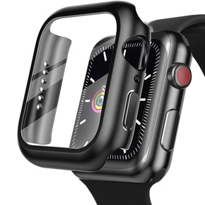 Tech-Protect Футляр с со встроенным защитным стеклом до  Apple Watch 4/5/6/SE (44MM), Black