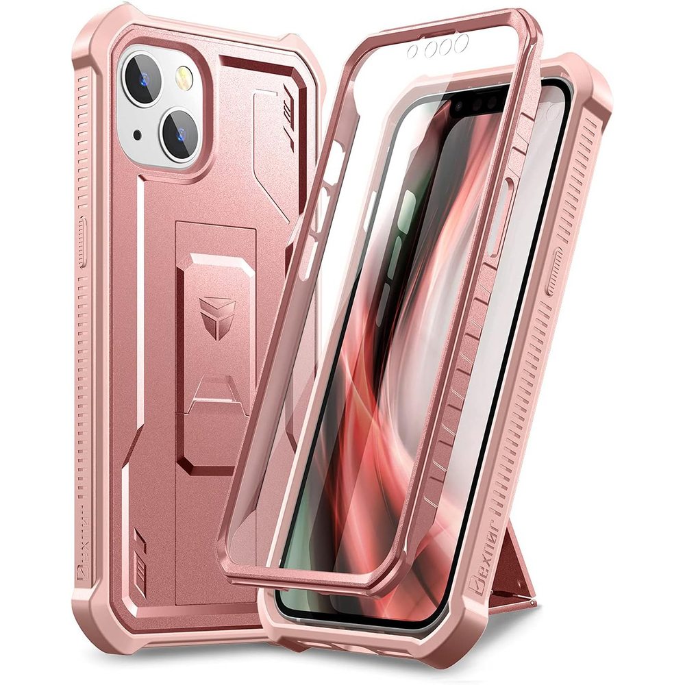 Бронированный чехол для iPhone 13 mini, Dexnor Full Body, розовый rose gold  | Yourcase.com.ua