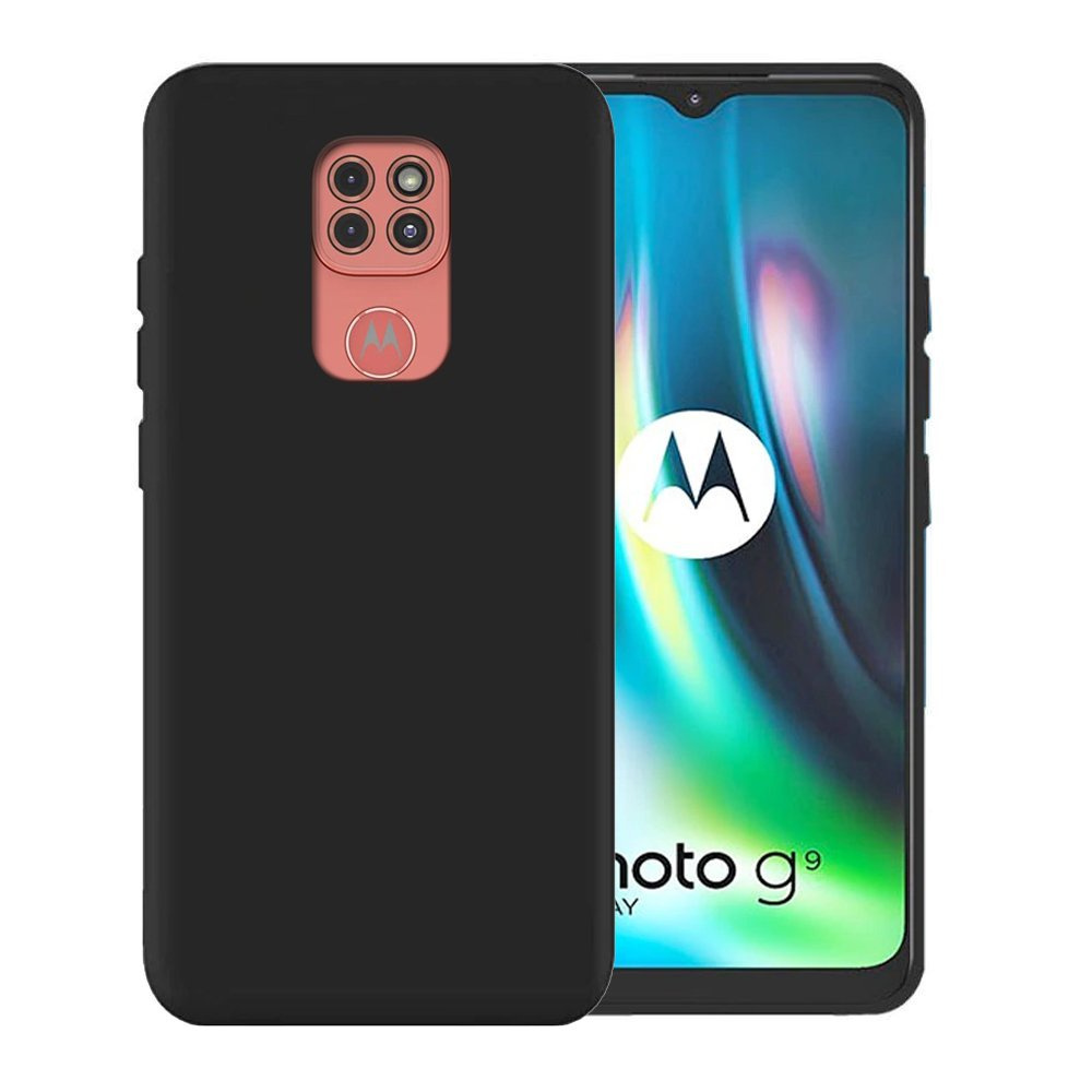 Тонкий корпус для Motorola Moto G9 Play/E7 Plus, Slim, чёрный