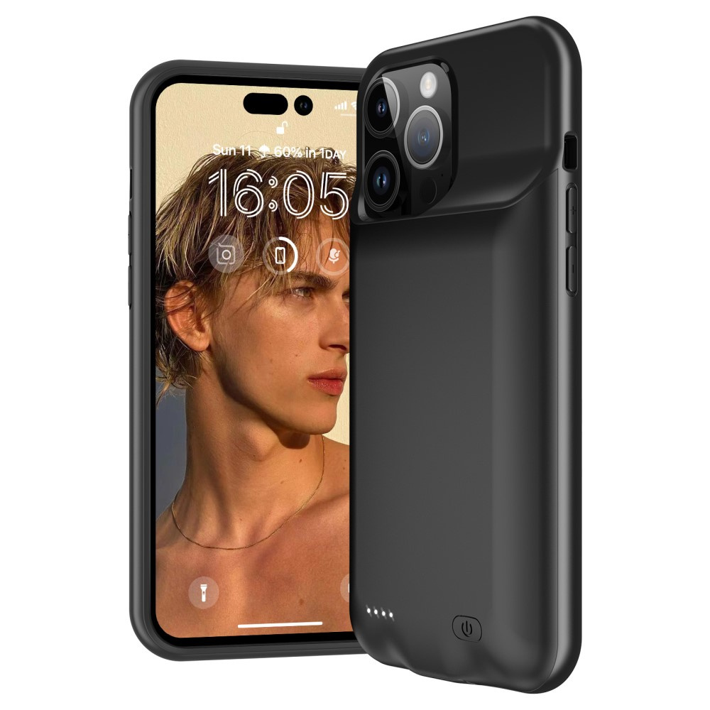 Чехол-аккумулятор 8500 мАч для iPhone 15 Pro Max, черный | Yourcase.com.ua