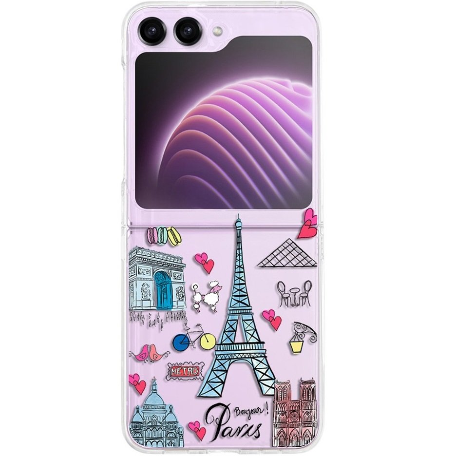 Чехол для Samsung Galaxy Z Flip 5 5G, жесткий корпус, разноцветный Paris |  Yourcase.com.ua