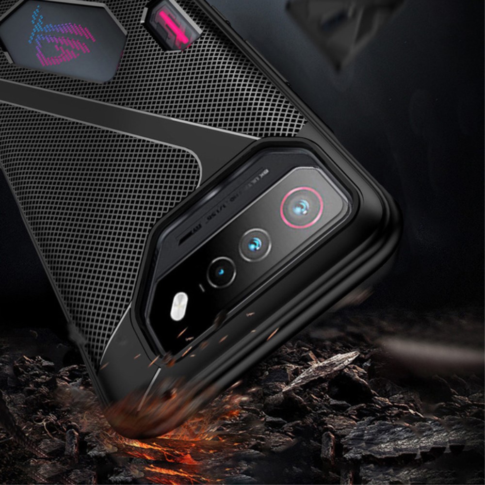 Чехол до Asus ROG Phone 7 5G, Carbon Gel, чёрный