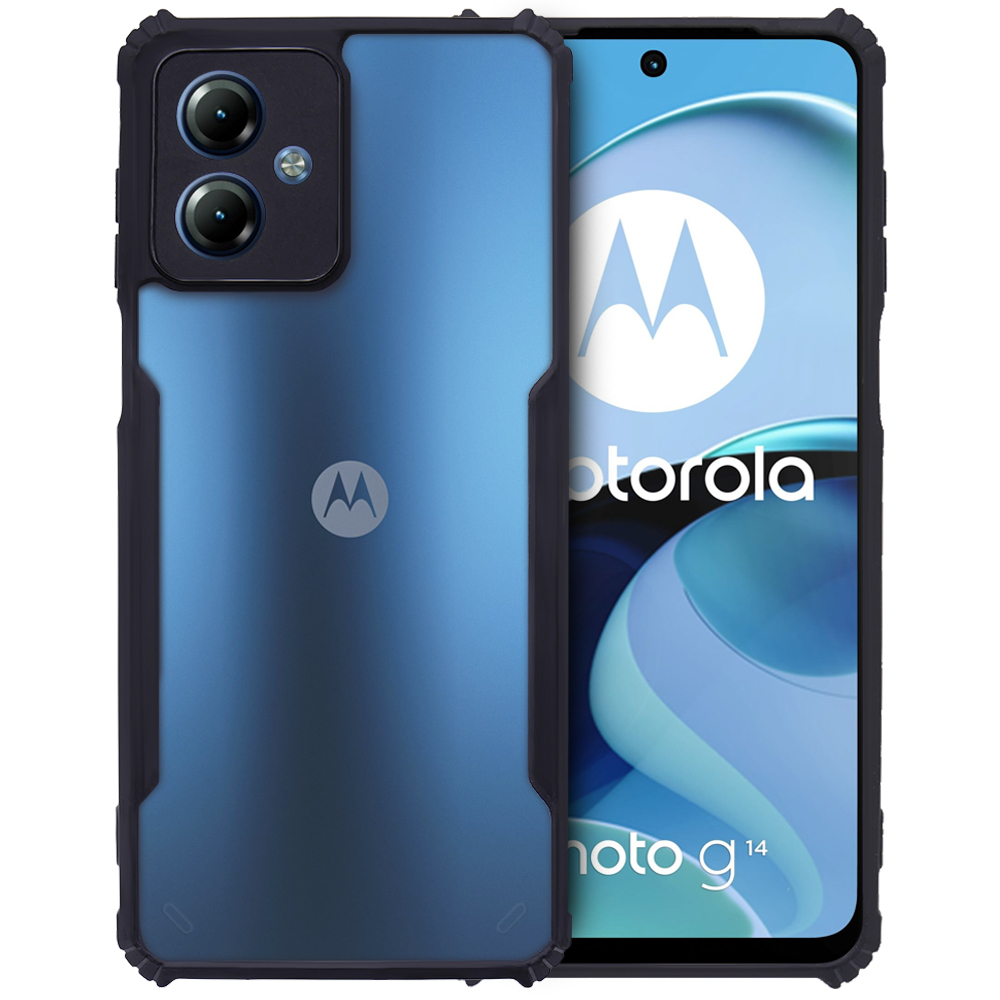 Чехол до Motorola Moto G14, AntiDrop Hybrid, чёрный | Yourcase.com.ua