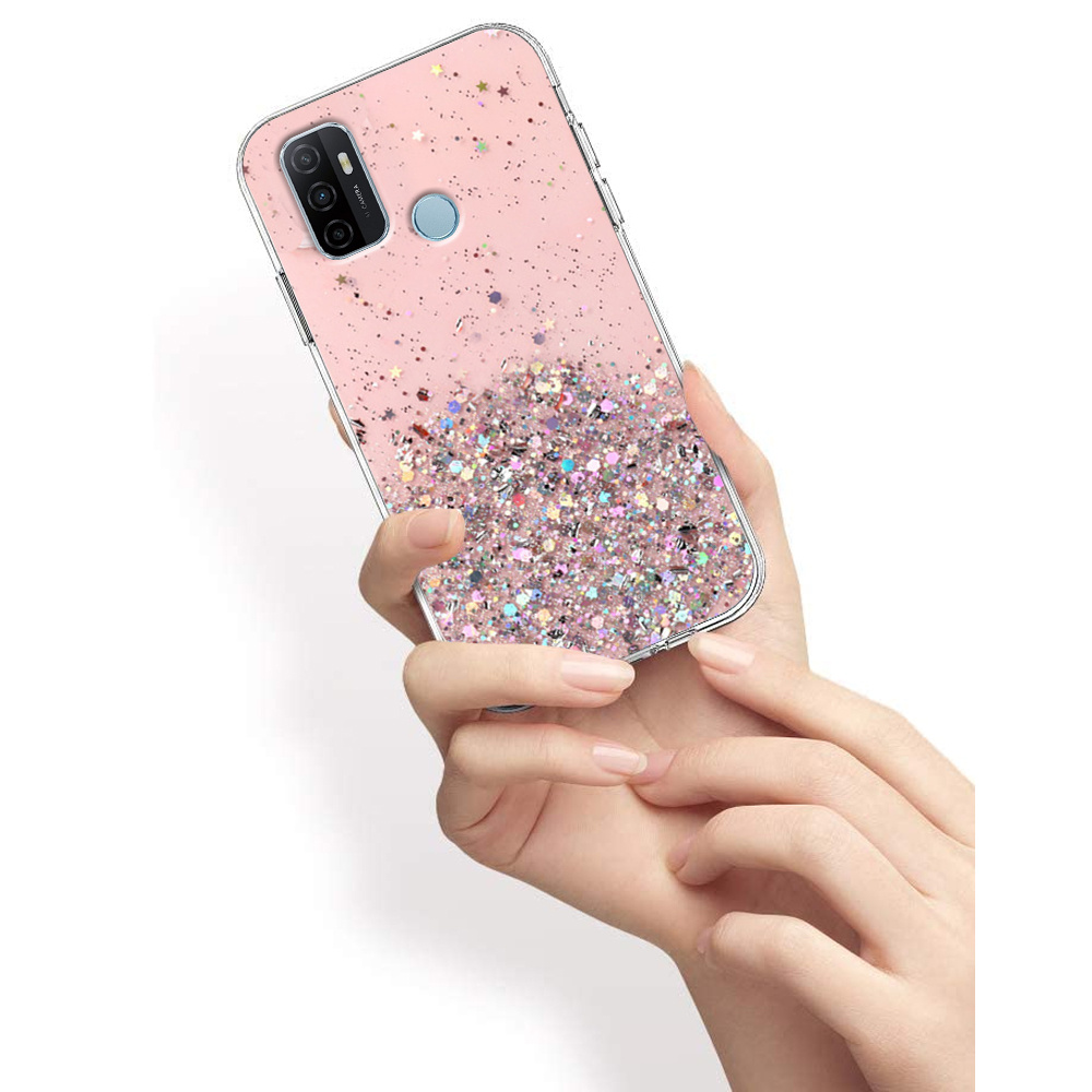 Чехол до Oppo A53 2020, Glittery, розовый | Yourcase.com.ua