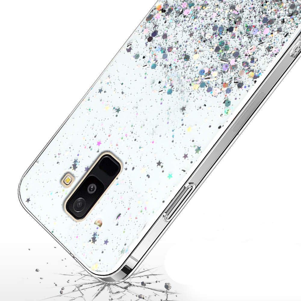 Чехол до Samsung Galaxy A6 Plus 2018, Glittery, прозрачный | Yourcase.com.ua