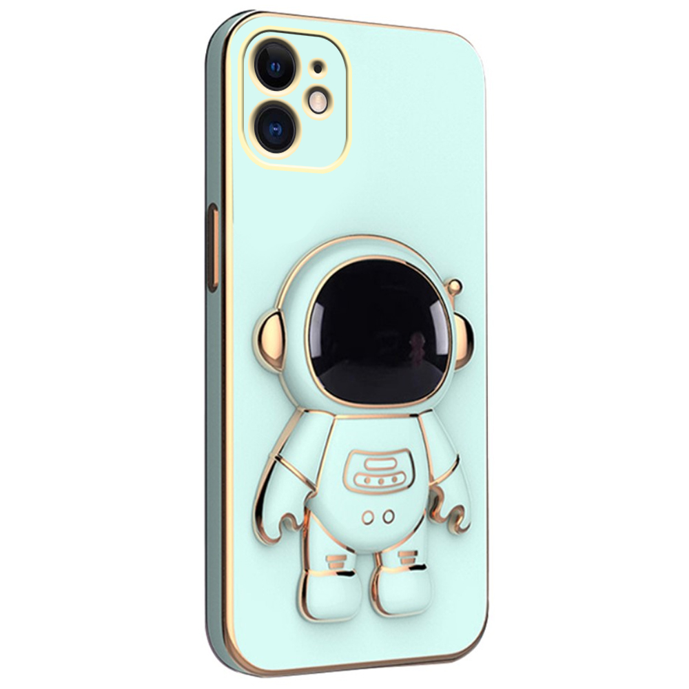 Чехол до iPhone 12 Mini, Astronaut, мятный | Yourcase.com.ua