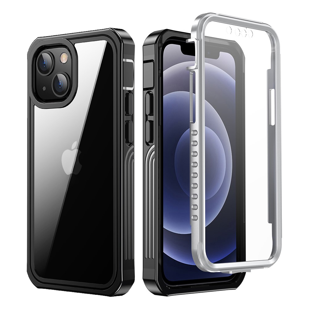 Чехол Shockproof до iPhone 13 mini, с защитным экраном, чёрный |  Yourcase.com.ua