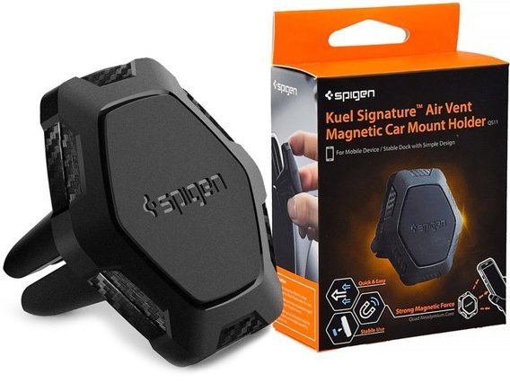 Автомобильный держатель SPIGEN QS11, Air Vent Magnetic Car, Black