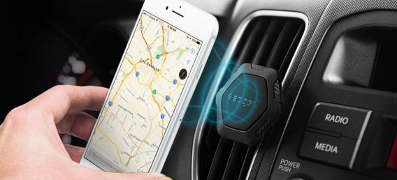 Автомобильный держатель SPIGEN QS11, Air Vent Magnetic Car, Black