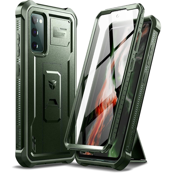 Бронированный чехол для Samsung Galaxy S20 FE, Dexnor Full Body, зелёный