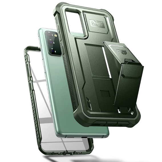 Бронированный чехол для Samsung Galaxy S20 FE, Dexnor Full Body, зелёный