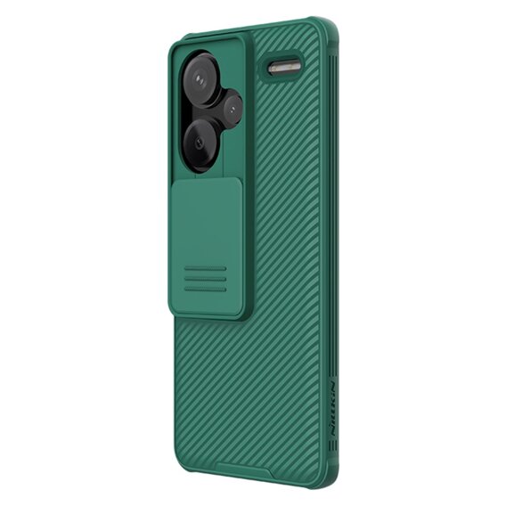 Бронированный чехол Nillkin для Xiaomi Redmi Note 13 Pro+, CamShield Pro, зелёный