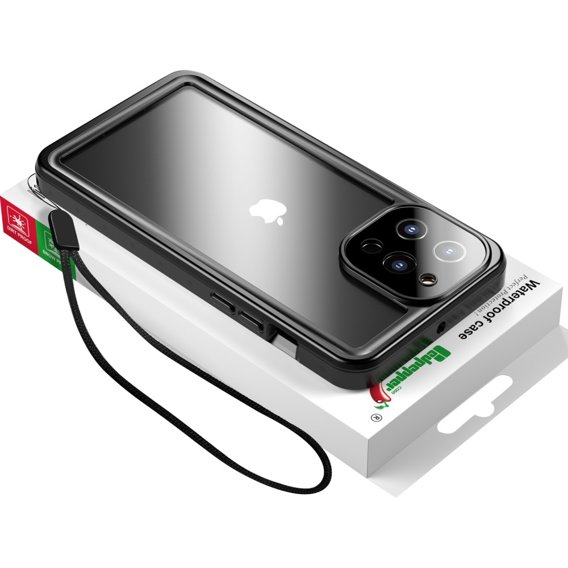 Водонепроницаемый чехол IP68 для iPhone 13 Pro Max, Redpepper Pro, чёрный