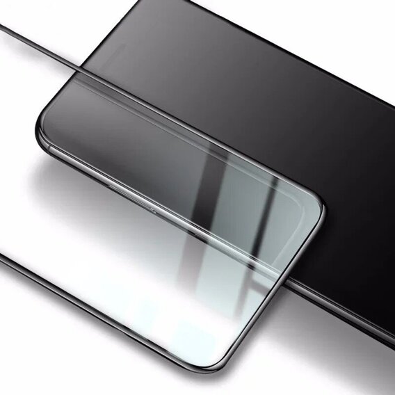 Закаленное стекло 3D для Xiaomi Poco F6 Pro, чёрная рама