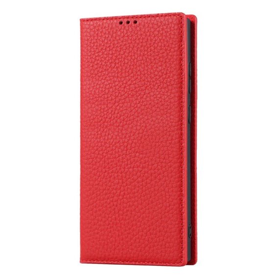 Кожаный чехол для Samsung Galaxy S23 Plus, ERBORD Grain Leather, красная