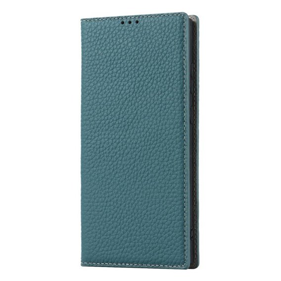 Кожаный чехол для Samsung Galaxy S23 Plus, ERBORD Grain Leather, синий