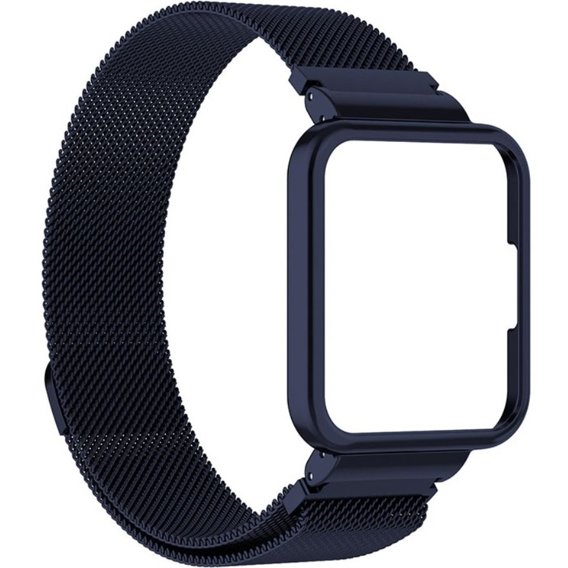 Металический браслет с чехлом для часов Xiaomi Redmi Watch 2 Lite, Dark blue