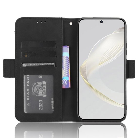 Откидной чехол для Huawei Nova 11, Card Slot, чёрный