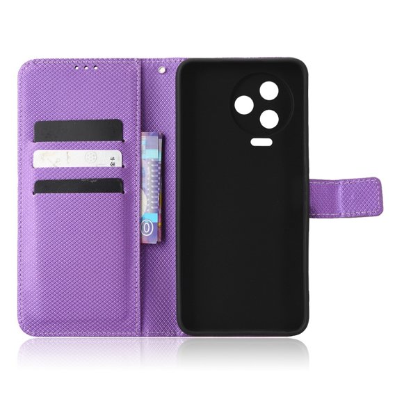 Откидной чехол для Infinix Note 12 Pro 4G, Wallet Smart Magnet, фиолетовый
