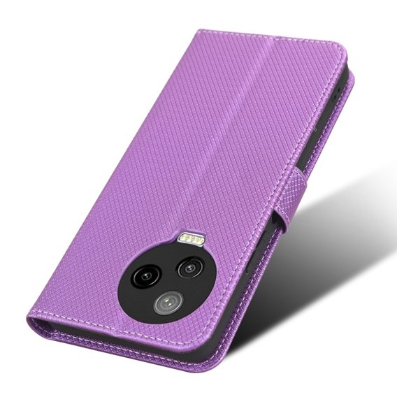 Откидной чехол для Infinix Note 12 Pro 4G, Wallet Smart Magnet, фиолетовый