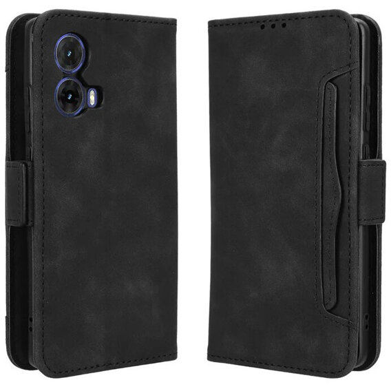 Откидной чехол для Motorola Moto G85, Card Slot, чёрный