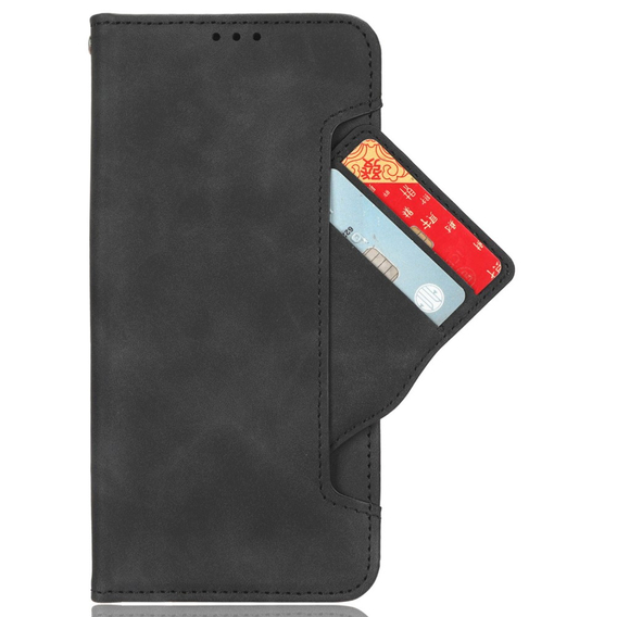 Откидной чехол для Motorola Moto G85, Card Slot, чёрный