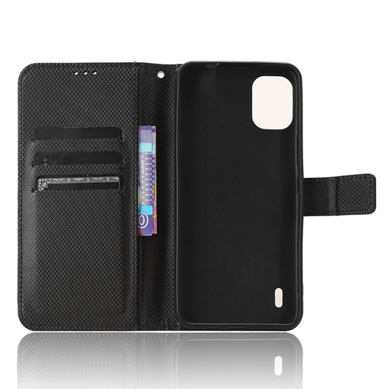 Откидной чехол для Nokia C12 4G, Wallet Smart Magnet, чёрный