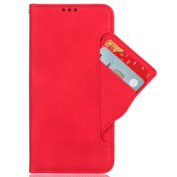 Откидной чехол для OnePlus 12 5G, Card Slot, красный