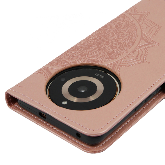 Откидной чехол для Realme 11 Pro / 11 Pro +, Mandala, розовый rose gold