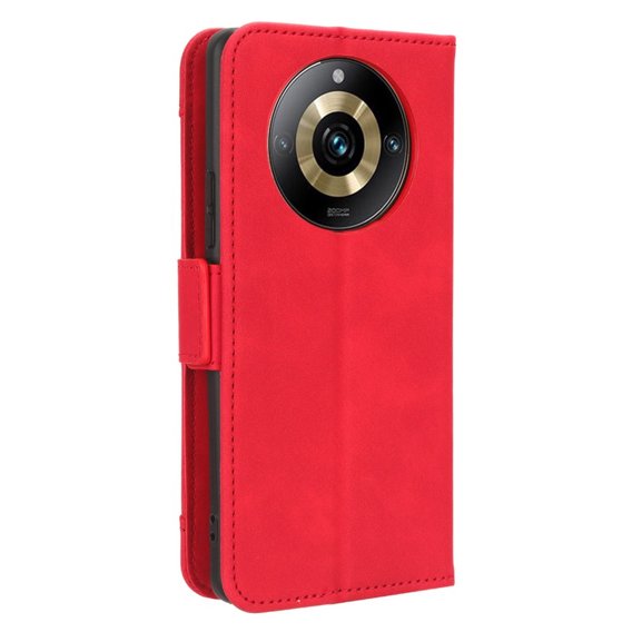 Откидной чехол для Realme 11 Pro 5G / Pro+ 5G, Card Slot, красный