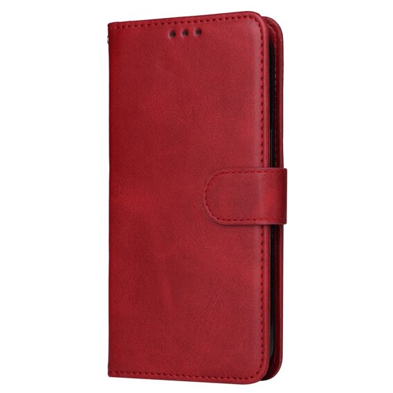 Откидной чехол для Realme C67, Leather Wallet, красный