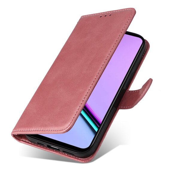 Откидной чехол для Realme C67, Leather Wallet, розовый rose gold