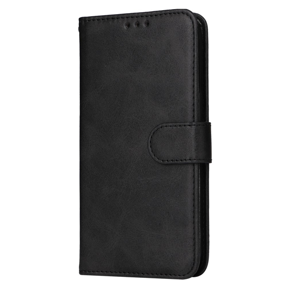 Откидной чехол для Realme C67, Leather Wallet, чёрный