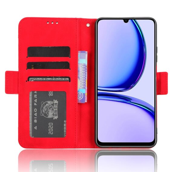 Откидной чехол для Realme Note 50, Card Slot, красный