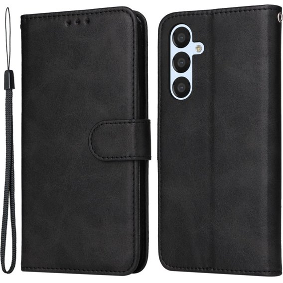Откидной чехол для Samsung Galaxy A34 5G, Leather Wallet, чёрный