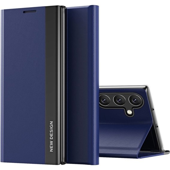 Откидной чехол для Samsung Galaxy A34 5G, Side Magnetic, темно-синий
