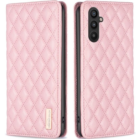 Откидной чехол для Samsung Galaxy A34 5G, Wallet, BINFEN COLOR, розовый