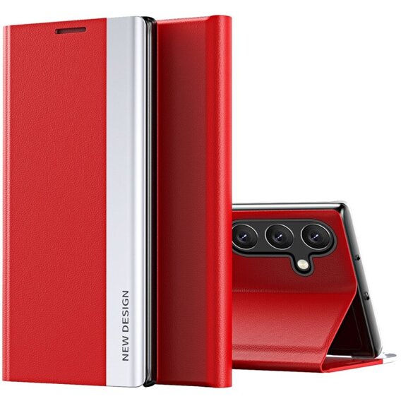 Откидной чехол для Samsung Galaxy A35 5G, Side Magnetic, красный