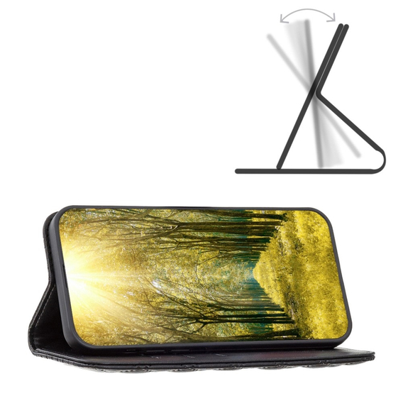 Откидной чехол для Samsung Galaxy A35 5G, Wallet, BINFEN COLOR, чёрный