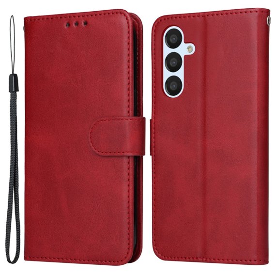 Откидной чехол для Samsung Galaxy A54 5G, Leather Wallet, красный