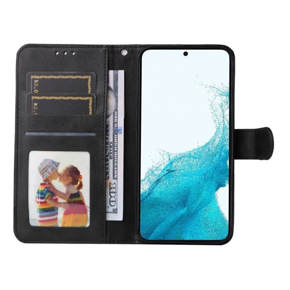 Откидной чехол для Samsung Galaxy A54 5G, Leather Wallet, чёрный