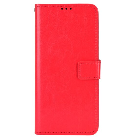 Откидной чехол для Samsung Galaxy M35, Crazy Horse Wallet, красный