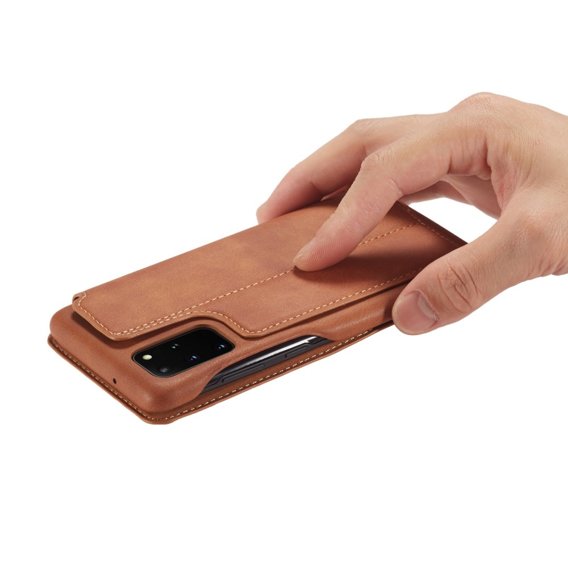 Откидной чехол для Samsung Galaxy S20 FE, LC.IMEEKE, коричневый
