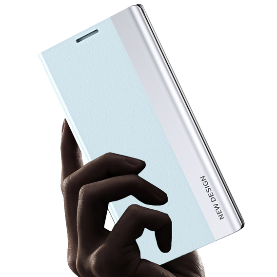 Откидной чехол для Samsung Galaxy S22 Ultra 5G, Side Magnetic, светло-голубой