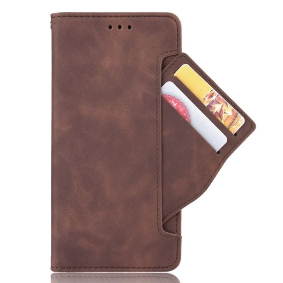 Откидной чехол для T Phone Pro 5G, Card Slot, коричневый