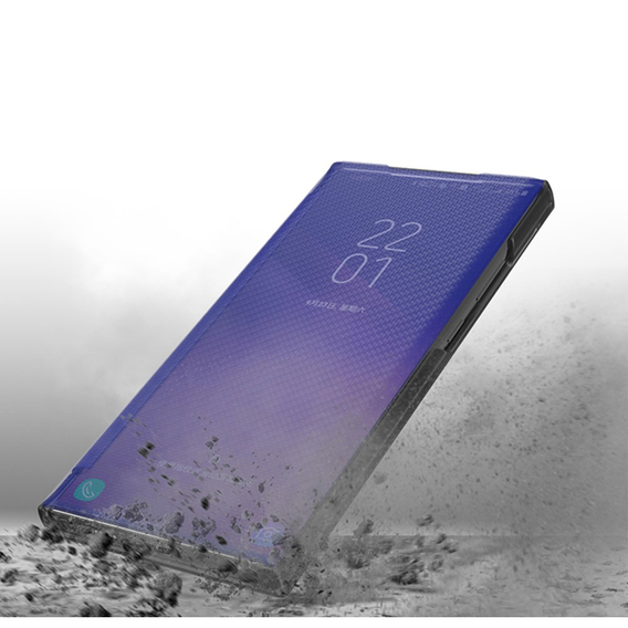 Откидной чехол для Xiaomi 11T / 11T Pro, Carbon Fiber Folio Flip, синий